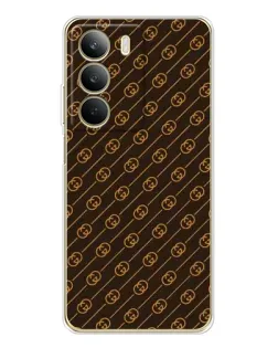 Чохол для Realme C71 з картинкою «Gucci — золоті діагоналі» Чохол для Realme C71 з картинкою «Gucci — золоті діагоналі»