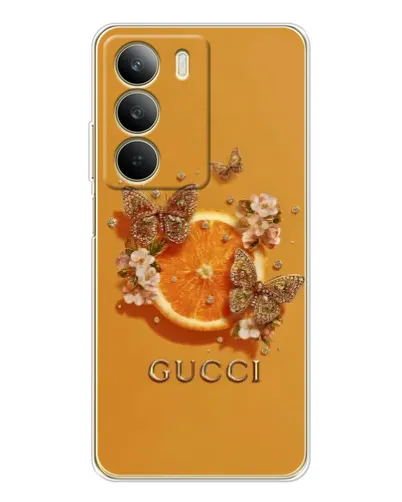 Чехол для Realme C71 с картинкой «Gucci — золотые бабочки» Чехол для Realme C71 с картинкой «Gucci — золотые бабочки»