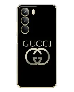 Чохол для Realme C71 з картинкою «Gucci — золото на чорному» Чохол для Realme C71 з картинкою «Gucci — золото на чорному»