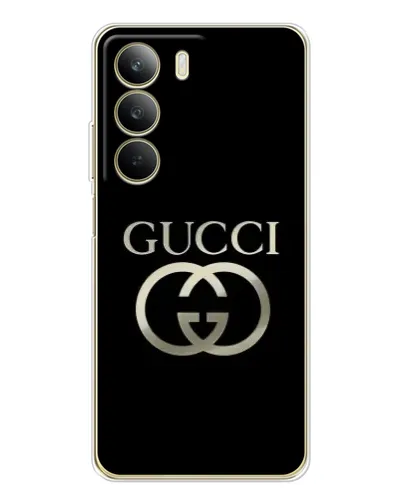 Чохол для Realme C71 з картинкою «Gucci — золото на чорному» Чохол для Realme C71 з картинкою «Gucci — золото на чорному»