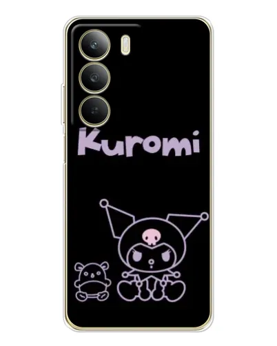 Чехол для Realme C71 с картинкой «Kuromi — черный минимализм» Чехол для Realme C71 с картинкой «Kuromi — черный минимализм»