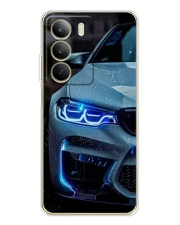 Чехол для Realme C71 с картинкой «Взгляд BMW с синими фарами» Чехол для Realme C71 с картинкой «Взгляд BMW с синими фарами»
