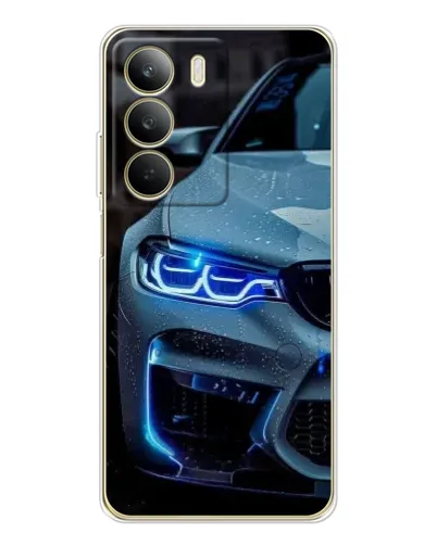 Чехол для Realme C71 с картинкой «Взгляд BMW с синими фарами» Чехол для Realme C71 с картинкой «Взгляд BMW с синими фарами»