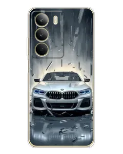 Чехол для Realme C71 с картинкой «BMW в свете фар»