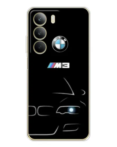 Чехол для Realme C71 с картинкой «Минималистичный принт BMW M3» Чехол для Realme C71 с картинкой «Минималистичный принт BMW M3»