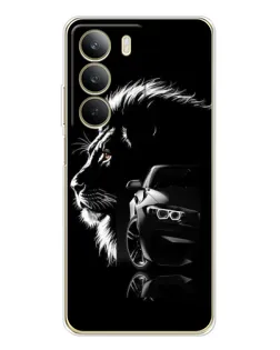 Чехол для Realme C71 с картинкой «BMW и лев»