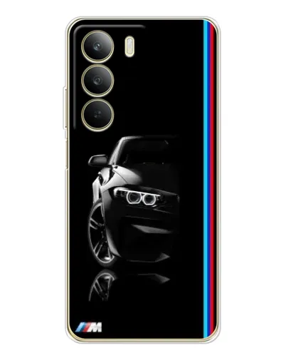 Чехол для Realme C71 с картинкой «Силуэт BMW в темноте» Чехол для Realme C71 с картинкой «Силуэт BMW в темноте»