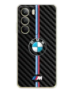 Чехол для Realme C71 с картинкой «Эмблема BMW и карбон»