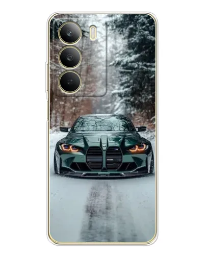 Чехол для Realme C71 с картинкой «BMW в зимнем лесу» Чехол для Realme C71 с картинкой «BMW в зимнем лесу»