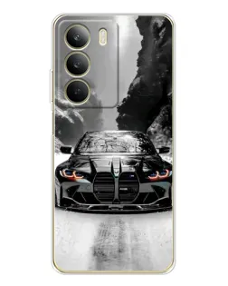 Чехол для Realme C71 с картинкой «BMW — акварельный дрифт»