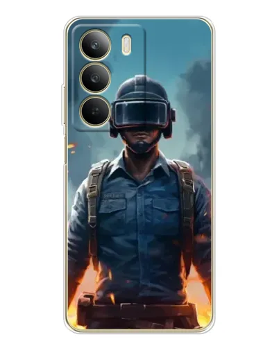 Чехол для Realme C71 с картинкой «PUBG — реалистичный герой»
