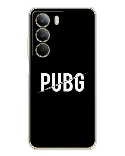 Чехол для Realme C71 с картинкой «PUBG — белый логотип»
