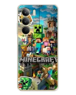 Чохол для Realme C71 з картинкою «Замок Minecraft»