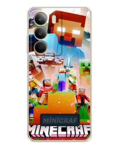 Чехол для Realme C71 с картинкой «Minecraft герои игры» Чехол для Realme C71 с картинкой «Minecraft герои игры»
