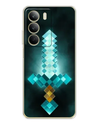 Чехол для Realme C71 с картинкой «Алмазный меч неон» Чехол для Realme C71 с картинкой «Алмазный меч неон»