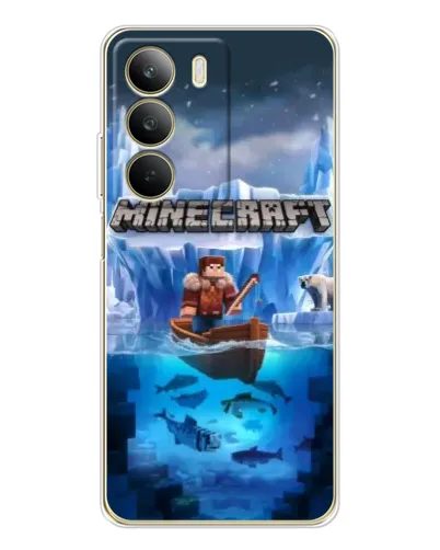 Чехол для Realme C71 с картинкой «Minecraft ледяной мир» Чехол для Realme C71 с картинкой «Minecraft ледяной мир»