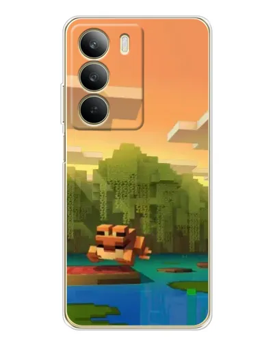Чехол для Realme C71 с картинкой «Майнкрафт закат солнца» Чехол для Realme C71 с картинкой «Майнкрафт закат солнца»