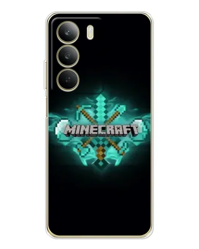 Чехол для Realme C71 с картинкой «Minecraft Diamond лого» Чехол для Realme C71 с картинкой «Minecraft Diamond лого»