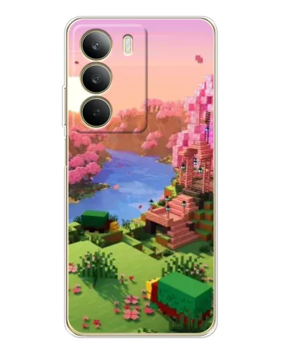 Чехол для Realme C71 с картинкой «Розовое дерево Minecraft» Чехол для Realme C71 с картинкой «Розовое дерево Minecraft»