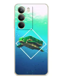 Чохол для Realme C71 з картинкою «Черепаха Minecraft»