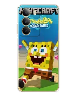Чохол для Realme C71 з картинкою «Губка Боб Minecraft»