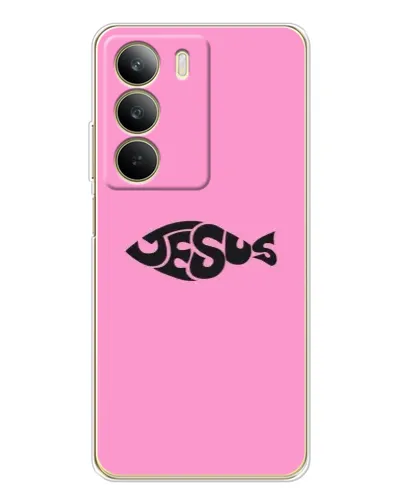 Чохол для Realme C71 з картинкою «Рожевий символ Jesus» Чохол для Realme C71 з картинкою «Рожевий символ Jesus»