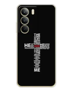 Чехол для Realme C71 с картинкой «Текстовый крест» Чехол для Realme C71 с картинкой «Текстовый крест»