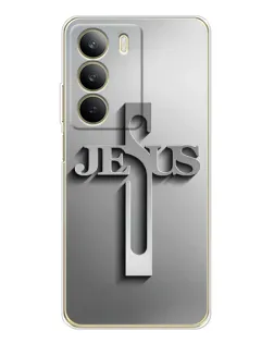 Чехол для Realme C71 с картинкой «Металлический крест Jesus» Чехол для Realme C71 с картинкой «Металлический крест Jesus»