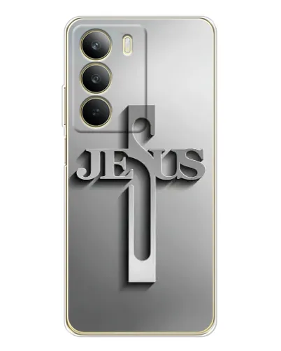 Чехол для Realme C71 с картинкой «Металлический крест Jesus» Чехол для Realme C71 с картинкой «Металлический крест Jesus»