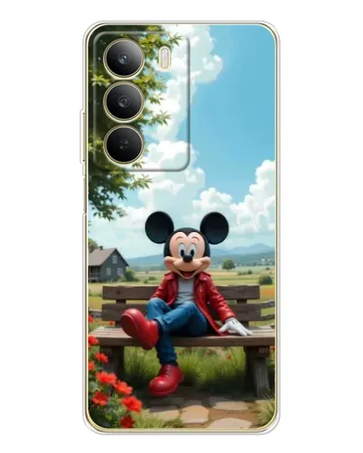 Чехол для Realme C71 с картинкой «Микки на скамейке»