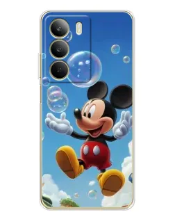 Чехол для Realme C71 с картинкой «Mickey и мыльные пузыри»