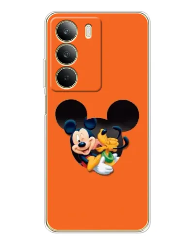 Чехол для Realme C71 с картинкой «Сердце Микки Минни»