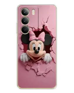 Чехол для Realme C71 с картинкой «Минни сквозь стену»