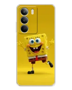 Чехол для Realme C71 с картинкой «Позитивный Губка Боб»