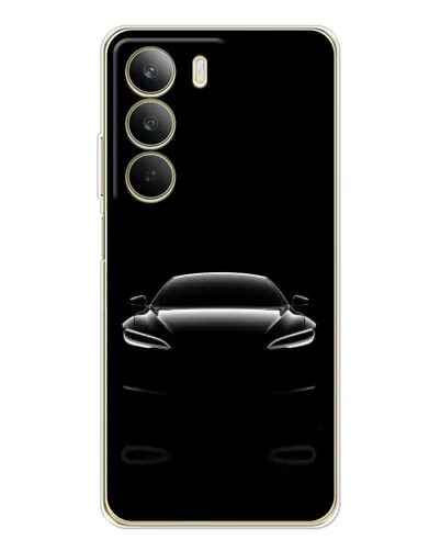 Чехол для Realme C71 с картинкой «Силуэт Tesla Night»