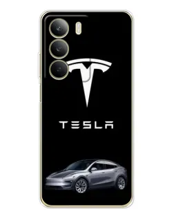 Чехол для Realme C71 с картинкой «Tesla Model Y»