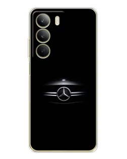 Чехол для Realme C71 с картинкой «Mercedes — абстрактные линии» Чехол для Realme C71 с картинкой «Mercedes — абстрактные линии»