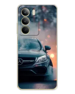 Чехол для Realme C71 с картинкой «Mercedes — ночной город» Чехол для Realme C71 с картинкой «Mercedes — ночной город»