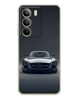 Чехол для Realme C71 с картинкой «Mercedes на черном»