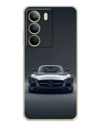 Чехол для Realme C71 с картинкой «Mercedes на черном»