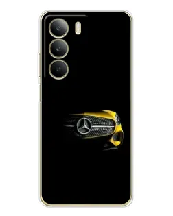 Чехол для Realme C71 с картинкой «Mercedes — ретро стиль»