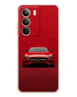 Чехол для Realme C71 с картинкой «Красный Mercedes AMG»