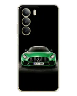 Чехол для Realme C71 с картинкой «Mercedes — неоновый лого»