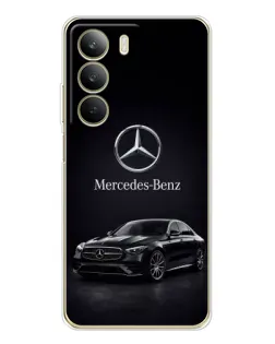 Чехол для Realme C71 с картинкой «Mercedes — решетка радиатора»