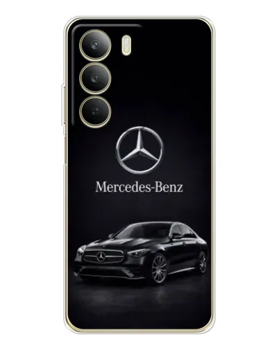 Чехол для Realme C71 с картинкой «Mercedes — решетка радиатора»