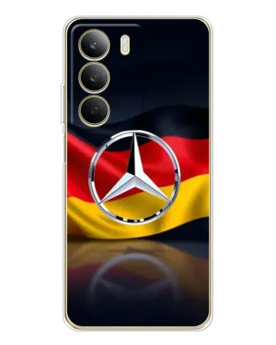 Чехол для Realme C71 с картинкой «Mercedes — флаг Германии»