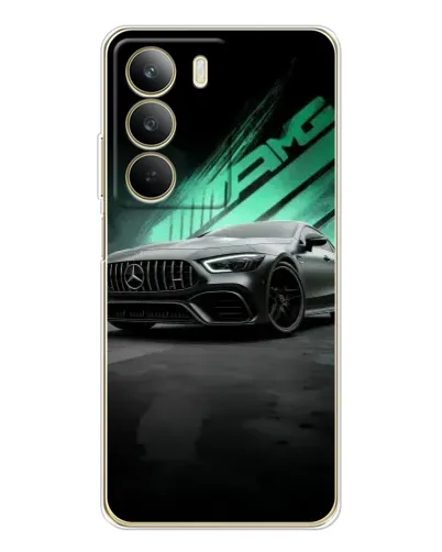 Чехол для Realme C71 с картинкой «Темный Mercedes AMG»