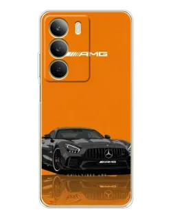Чехол для Realme C71 с картинкой «Оранжевый Mercedes AMG»