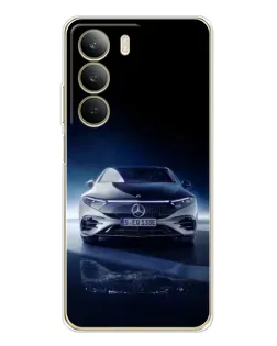 Чехол для Realme C71 с картинкой «Ночной Mercedes EQ»