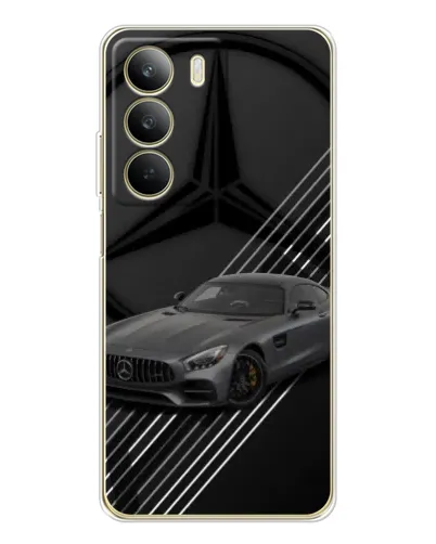 Чехол для Realme C71 с картинкой «Mercedes AMG — графика»
